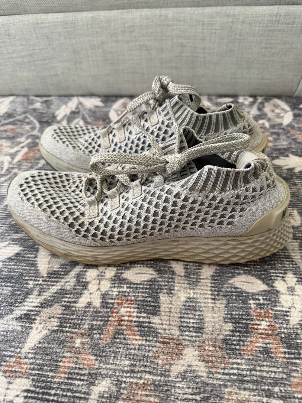 NOBULL Light Gray Knit Slip-On Sneakers